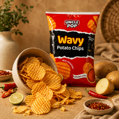Wavy Potato Chips – Savory Chili