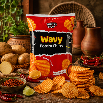 Wavy Potato Chips – Savory Chili