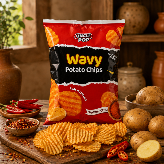 Wavy Potato Chips – Savory Chili